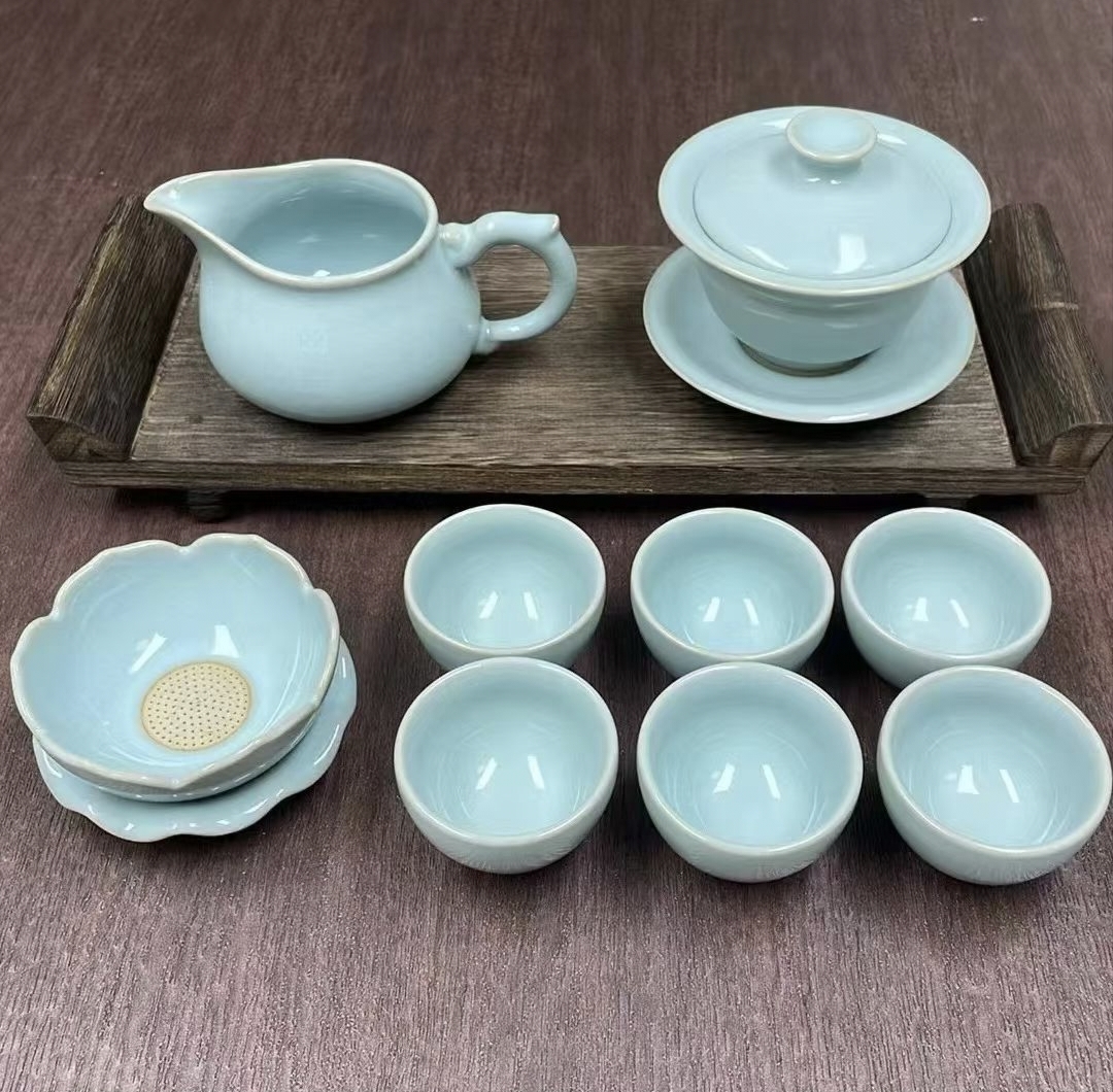 元宝盖碗茶具